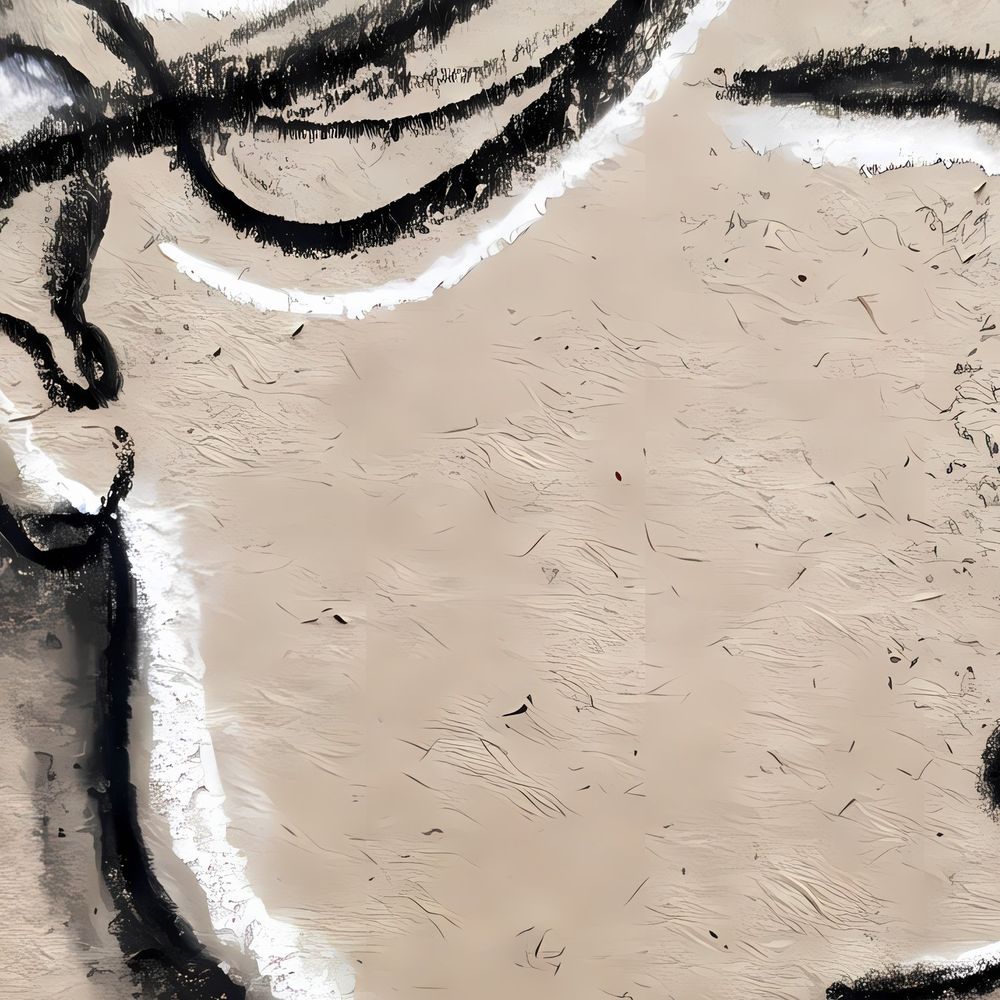 Charcoal Woman Profile — animals wall art print by Brunelvi — view 2