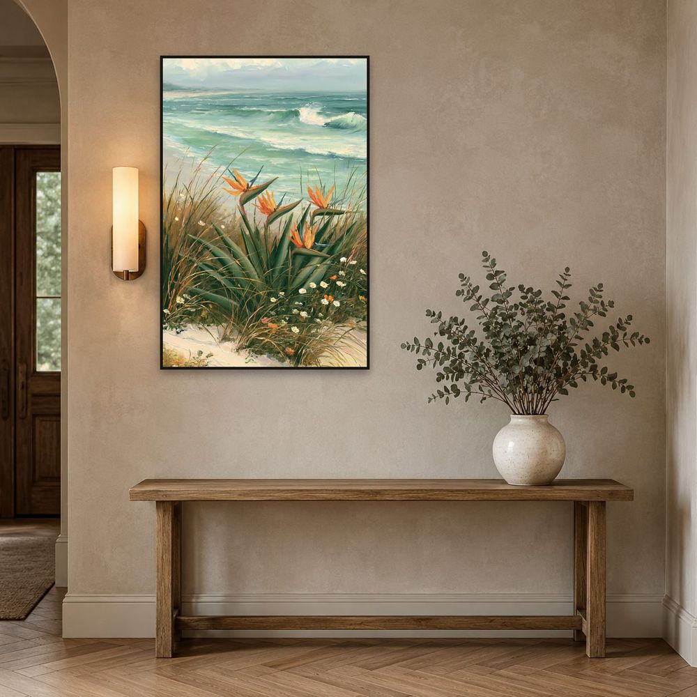 Coastal Bird of Paradise — florals wall art print by Brunelvi — view 3