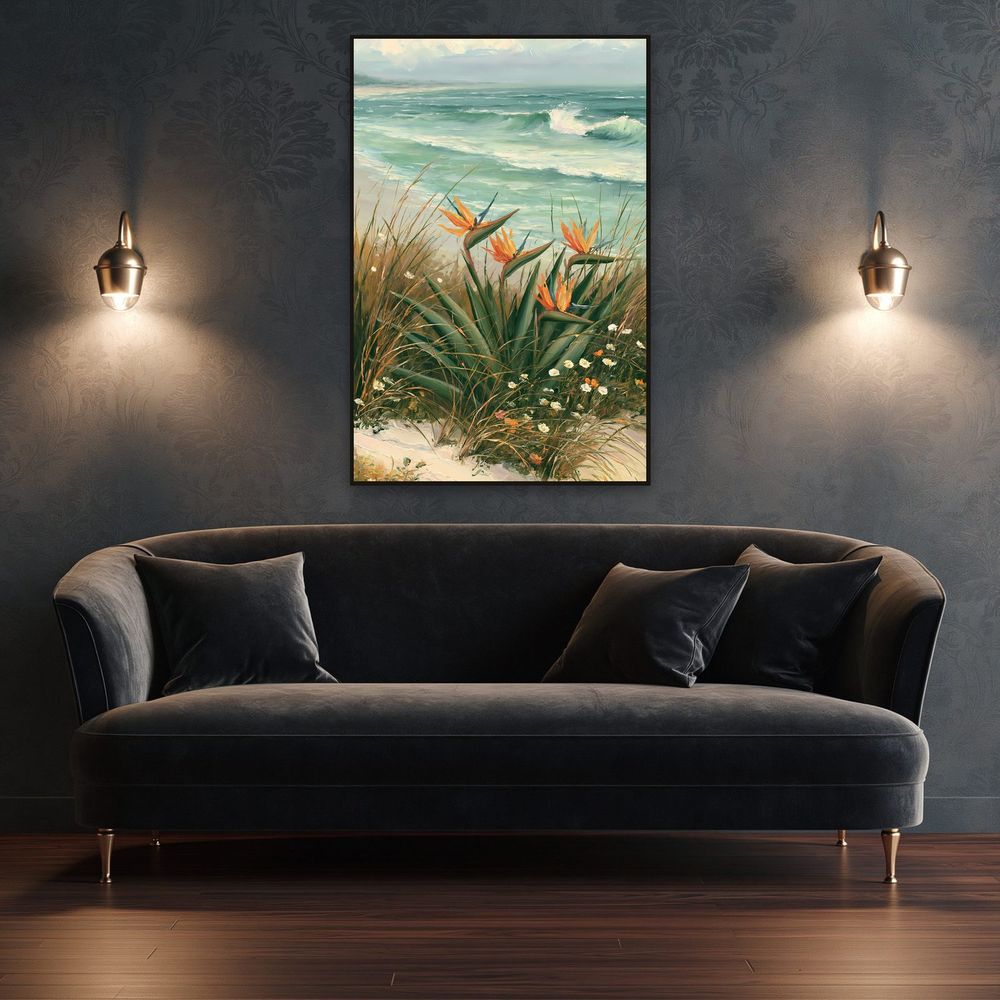 Coastal Bird of Paradise — florals wall art print by Brunelvi — view 4