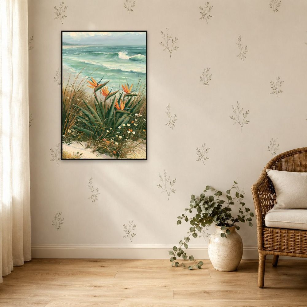 Coastal Bird of Paradise — florals wall art print by Brunelvi — view 5