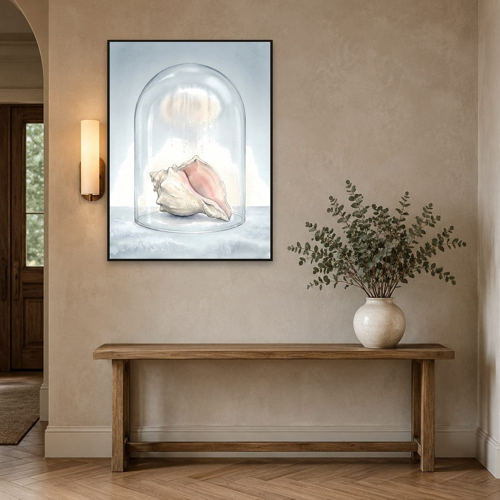 Conch Under Glass — animals wall art print by Brunelvi — view 3