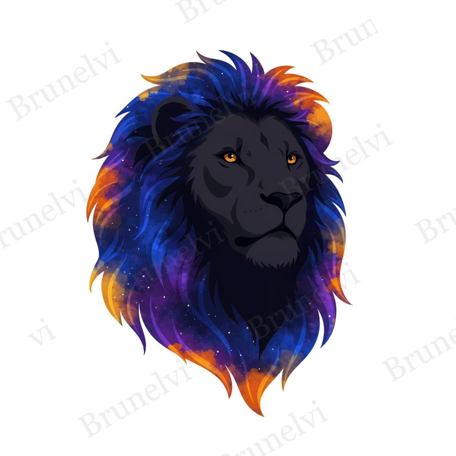 Cosmic Lion Mane PNG — bold clipart clipart by Brunelvi