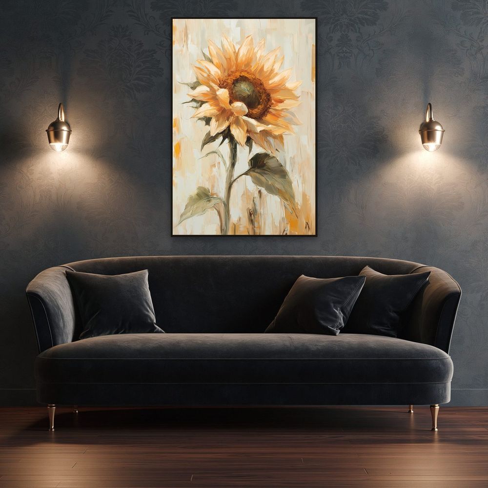 Cream Sunflower — florals art print by Brunelvi — view 4