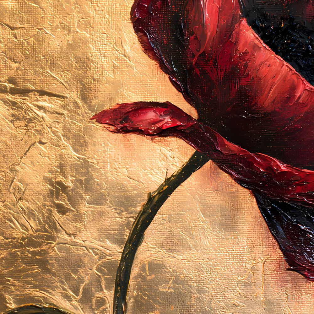 Crimson Moon Poppy — florals wall art print by Brunelvi — view 2
