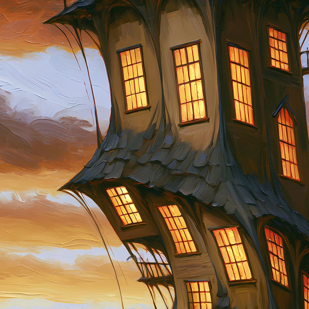 Crooked Witch Tower — fantasy wall art print by Brunelvi — view 2