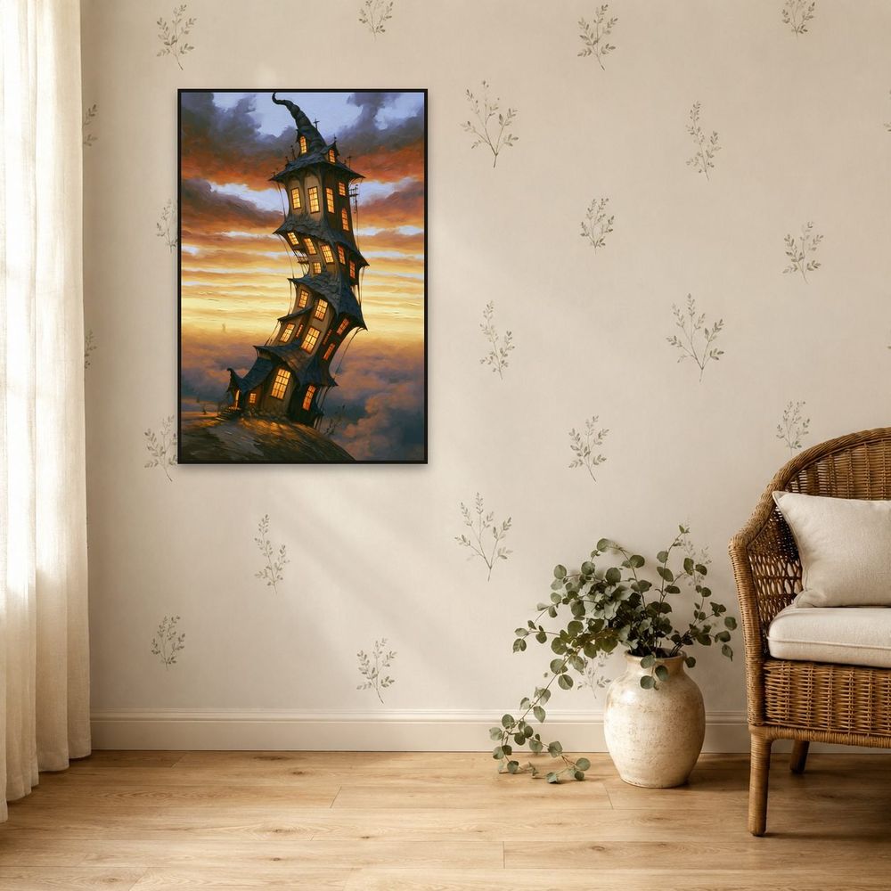 Crooked Witch Tower — fantasy wall art print by Brunelvi — view 5