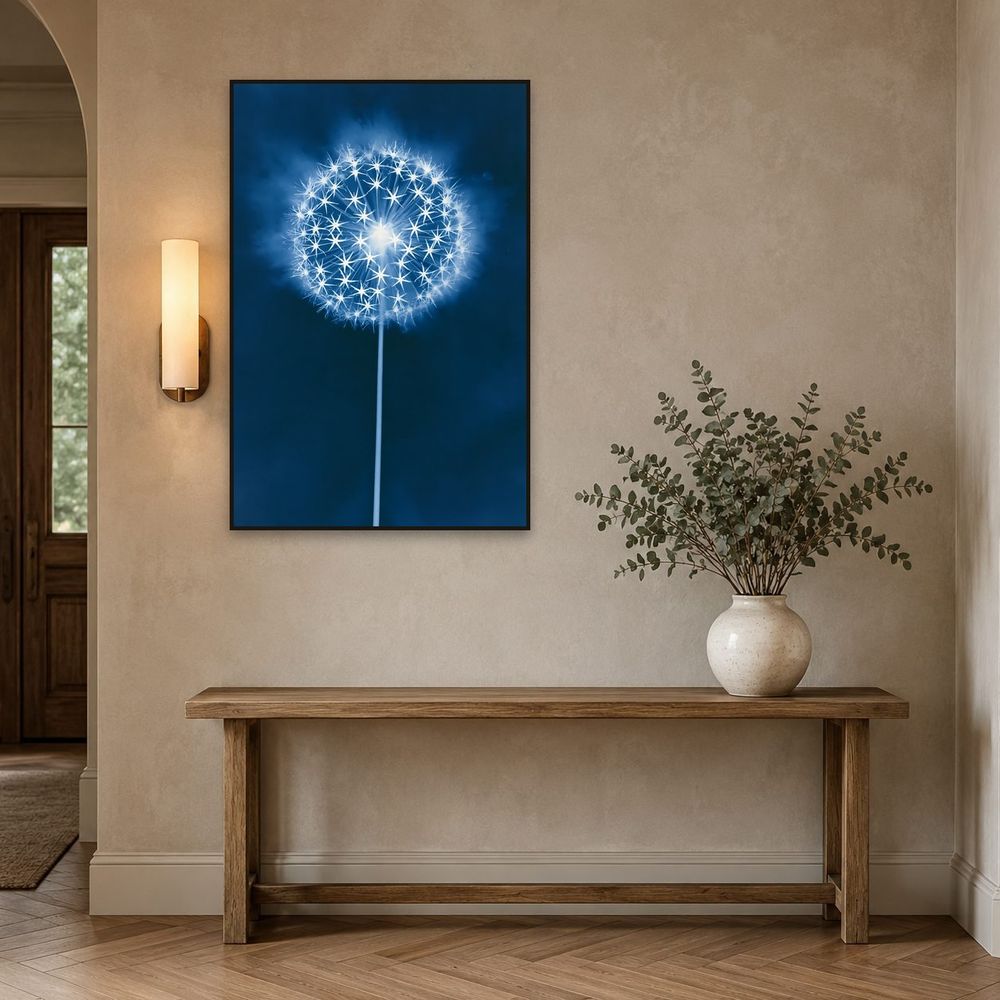 Cyanotype Allium — florals wall art print by Brunelvi — view 3