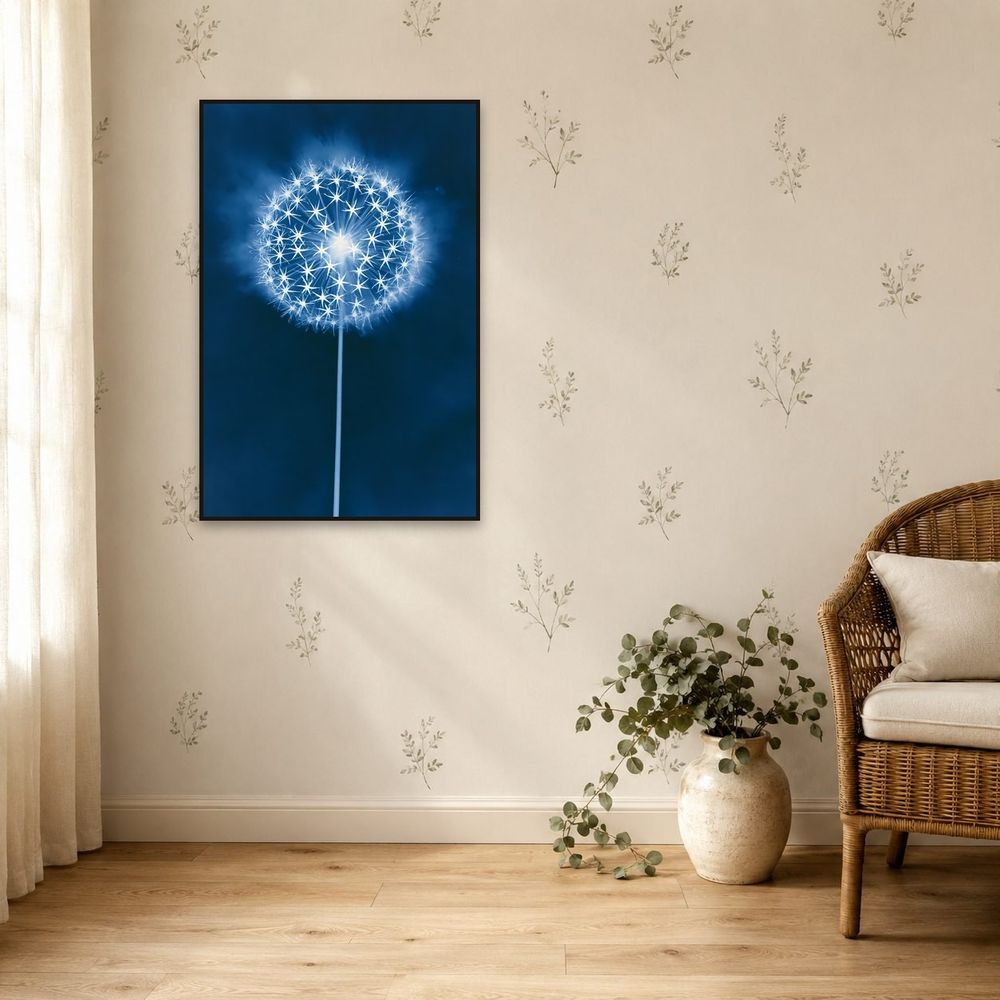Cyanotype Allium — florals wall art print by Brunelvi — view 5