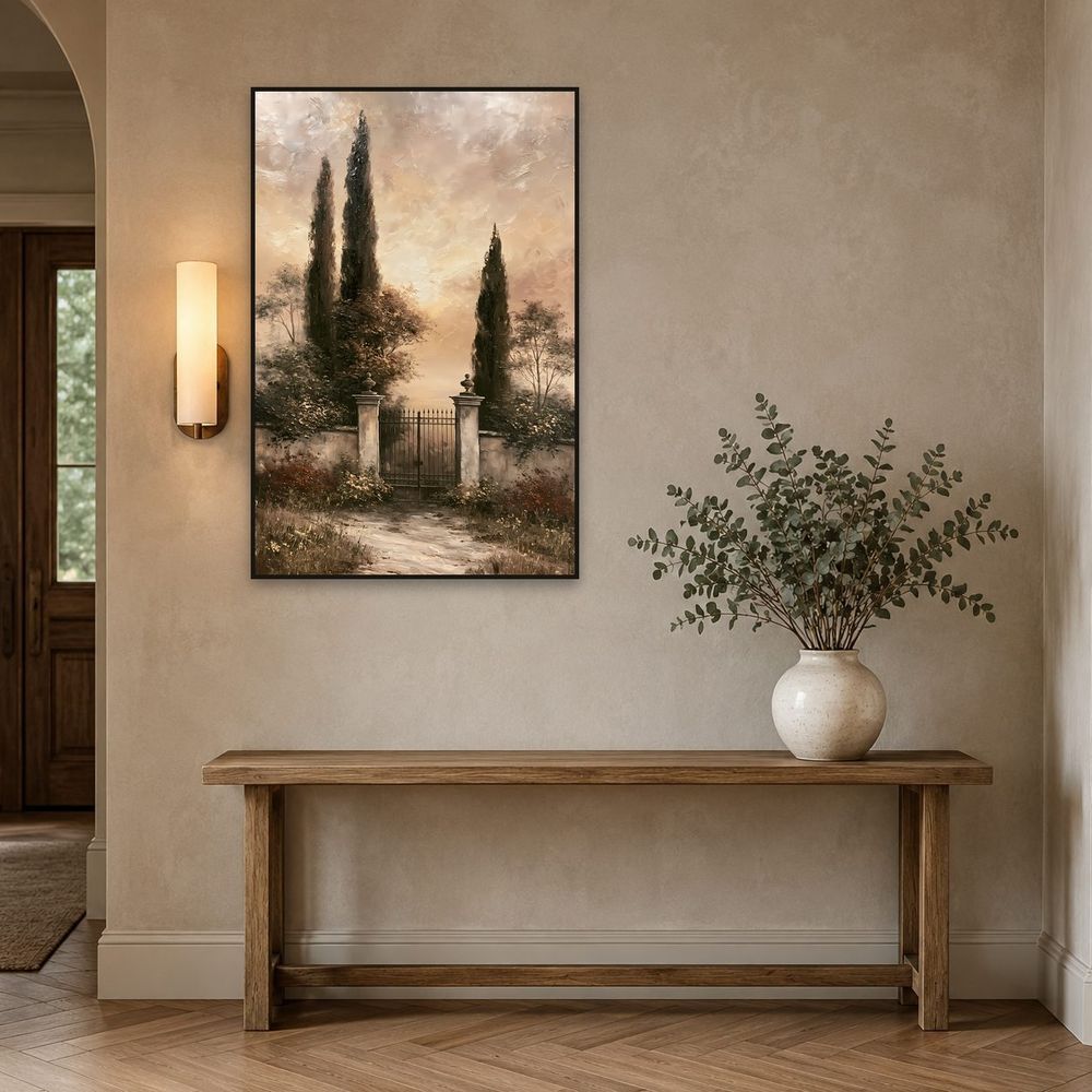 Cypress Garden Gate — landscapes wall art print by Brunelvi — view 3