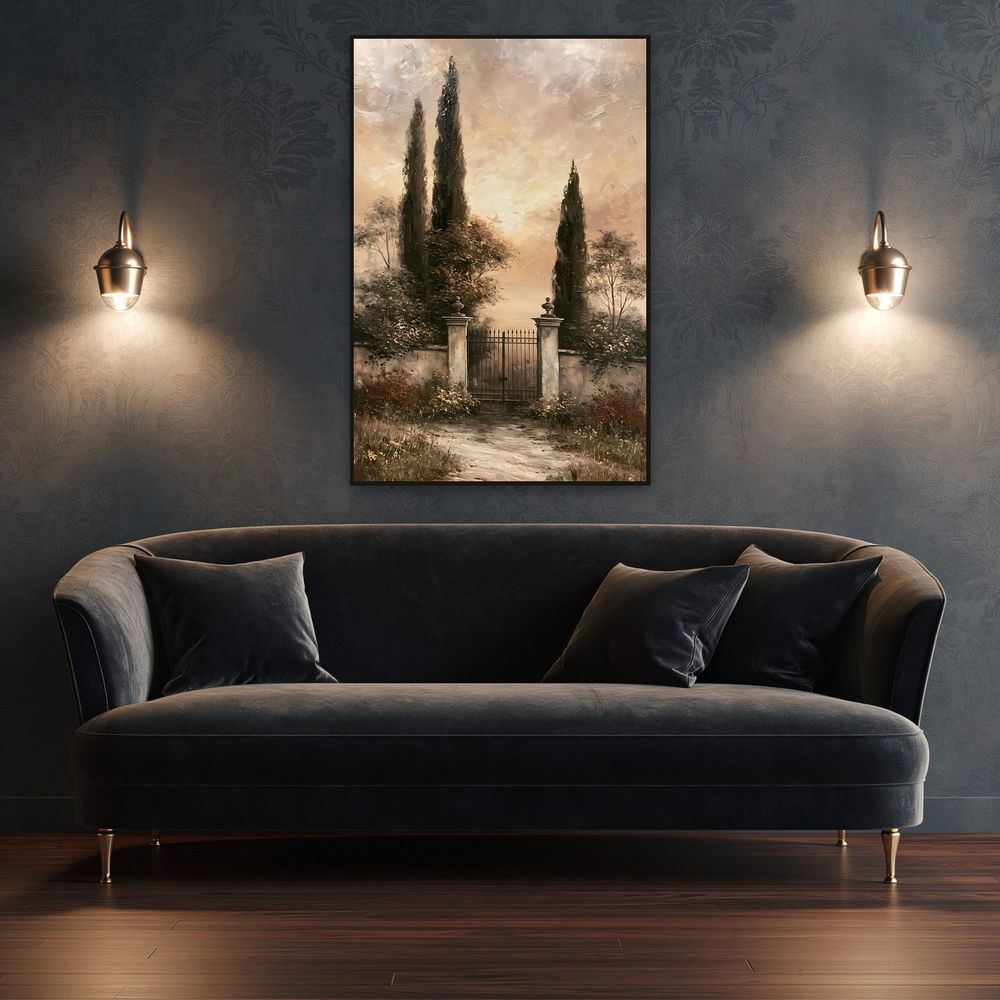 Cypress Garden Gate — landscapes wall art print by Brunelvi — view 4