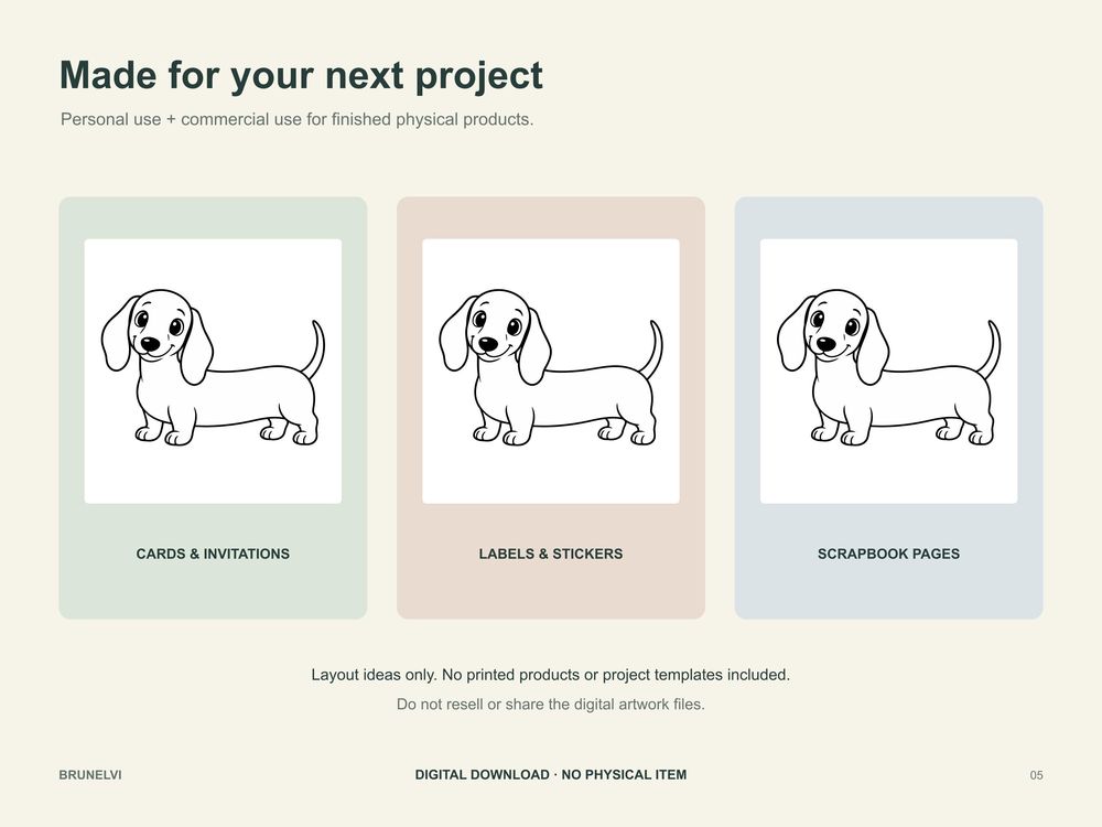 Dachshund SVG — clipart svg+png+jpg clipart by Brunelvi — view 5