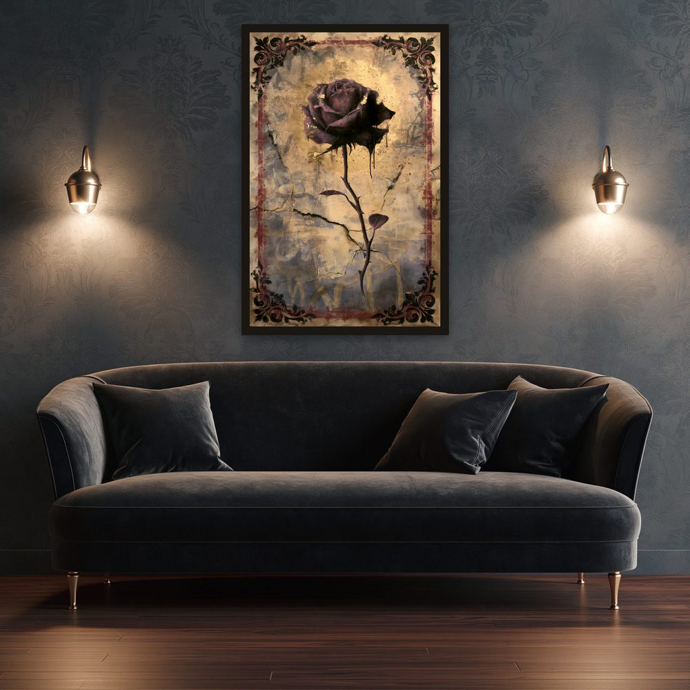Dark Rose Street Art street art wall art by Brunelvi — Ansicht 3