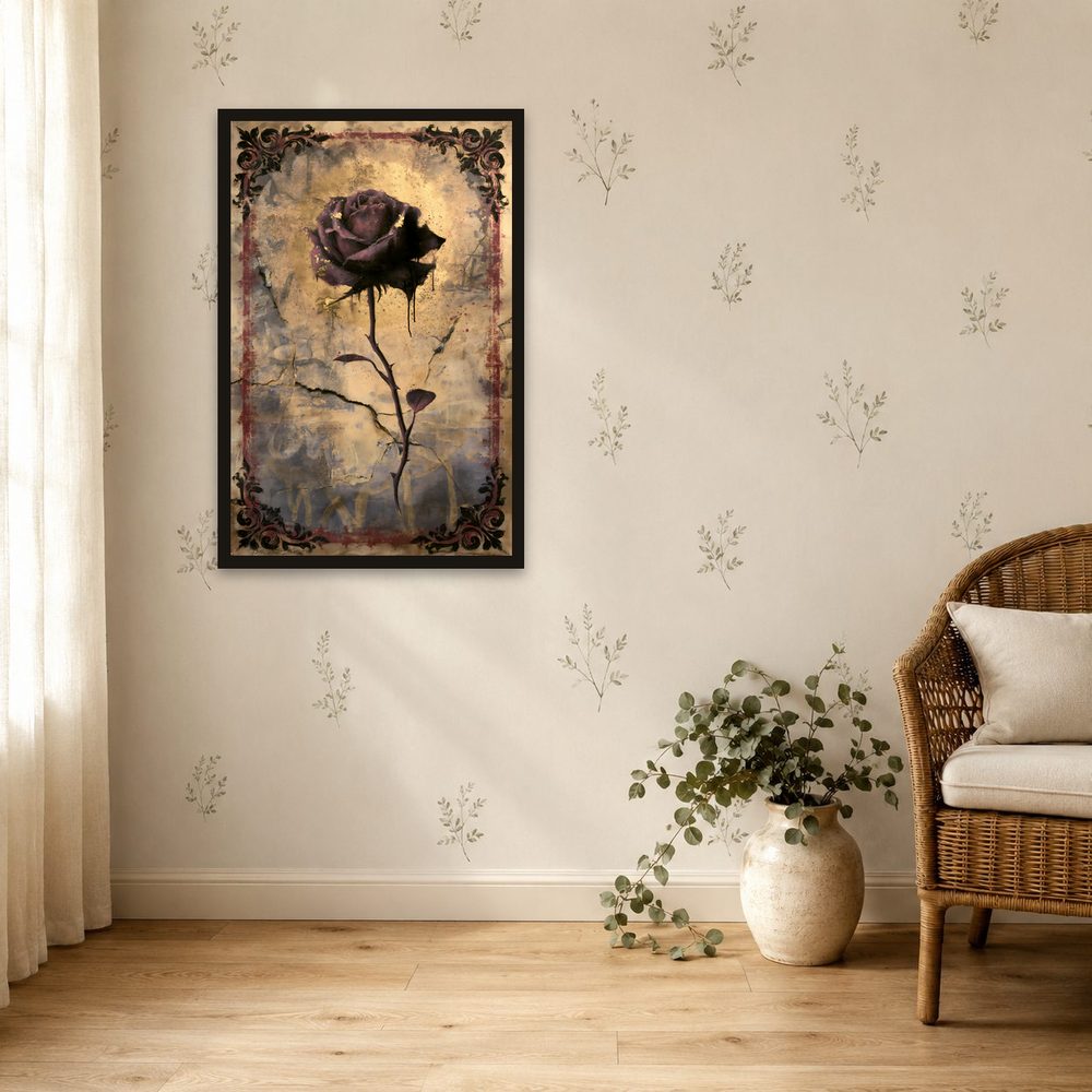 Dark Rose Street Art street art wall art by Brunelvi — Ansicht 4