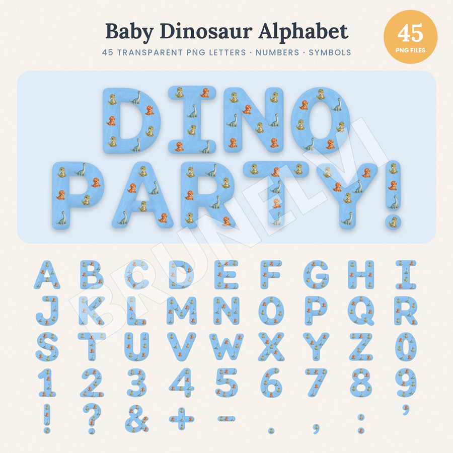 Dinosaur Alphabet PNG — alphabet letter pngs clipart by Brunelvi