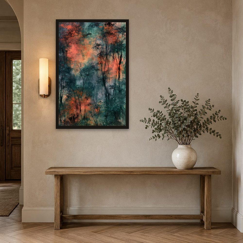 Ember Forest impasto oil painting wall art by Brunelvi — Ansicht 2