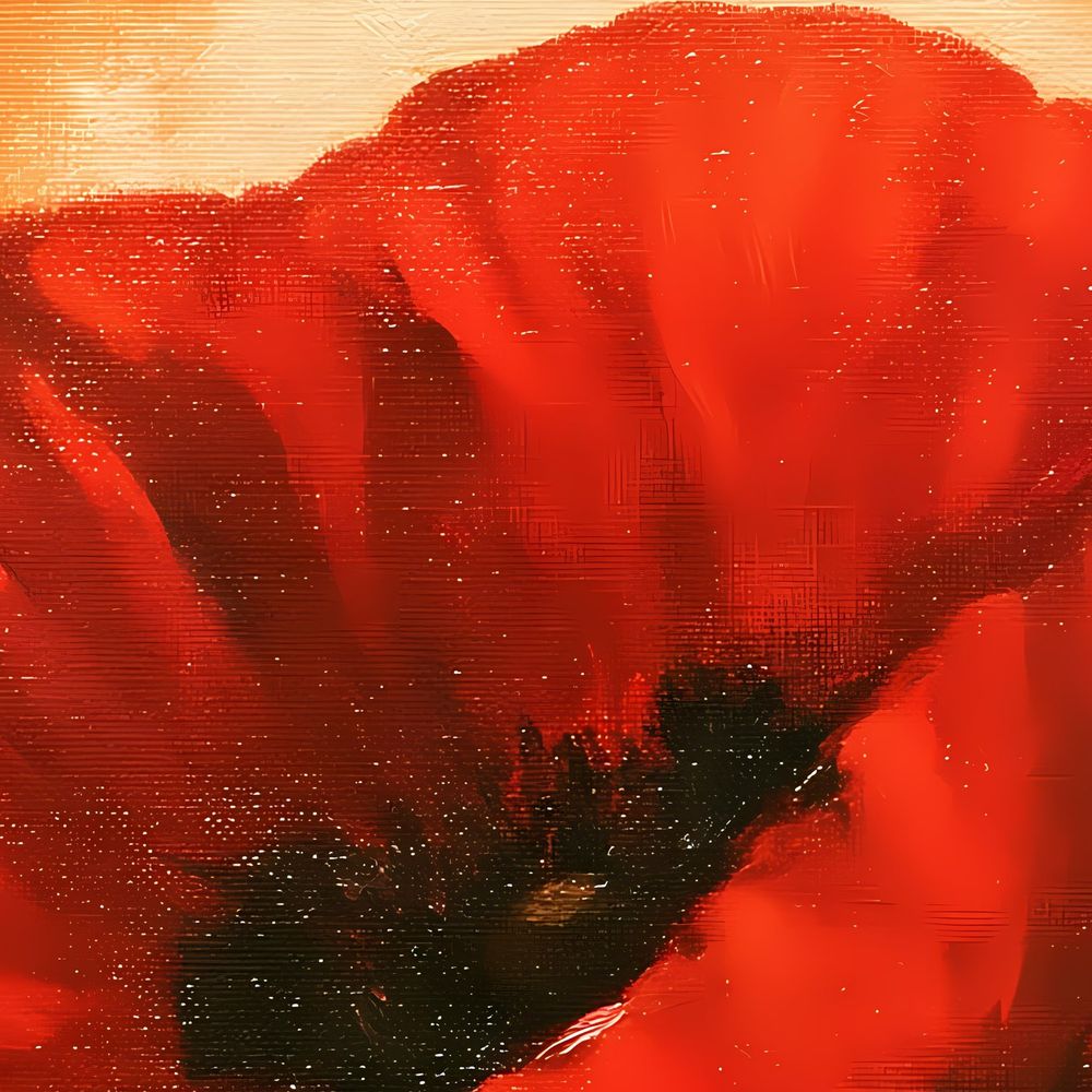 Ember Red Poppy — florals wall art print by Brunelvi — view 2