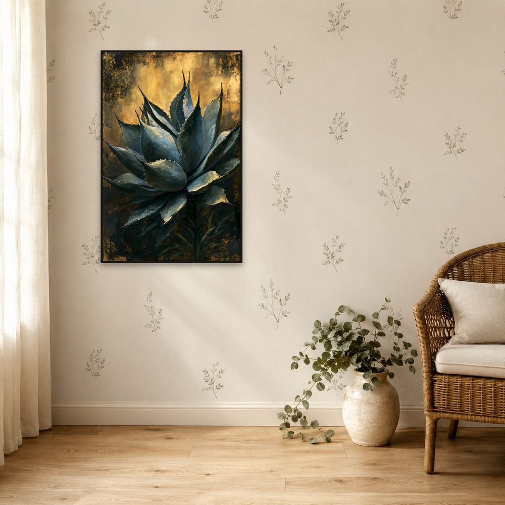 Emerald Agave Rosette — florals art print by Brunelvi — view 5