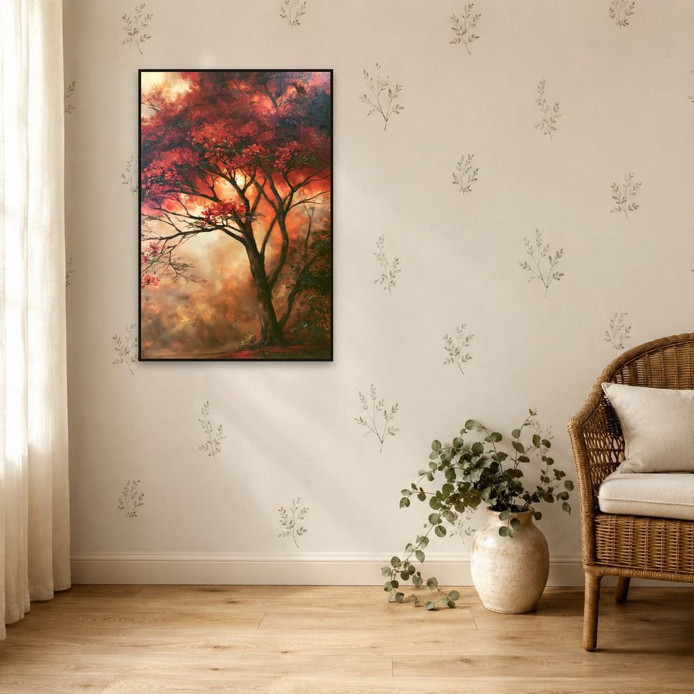 Flame Tree Glow — landscapes art print by Brunelvi — view 5