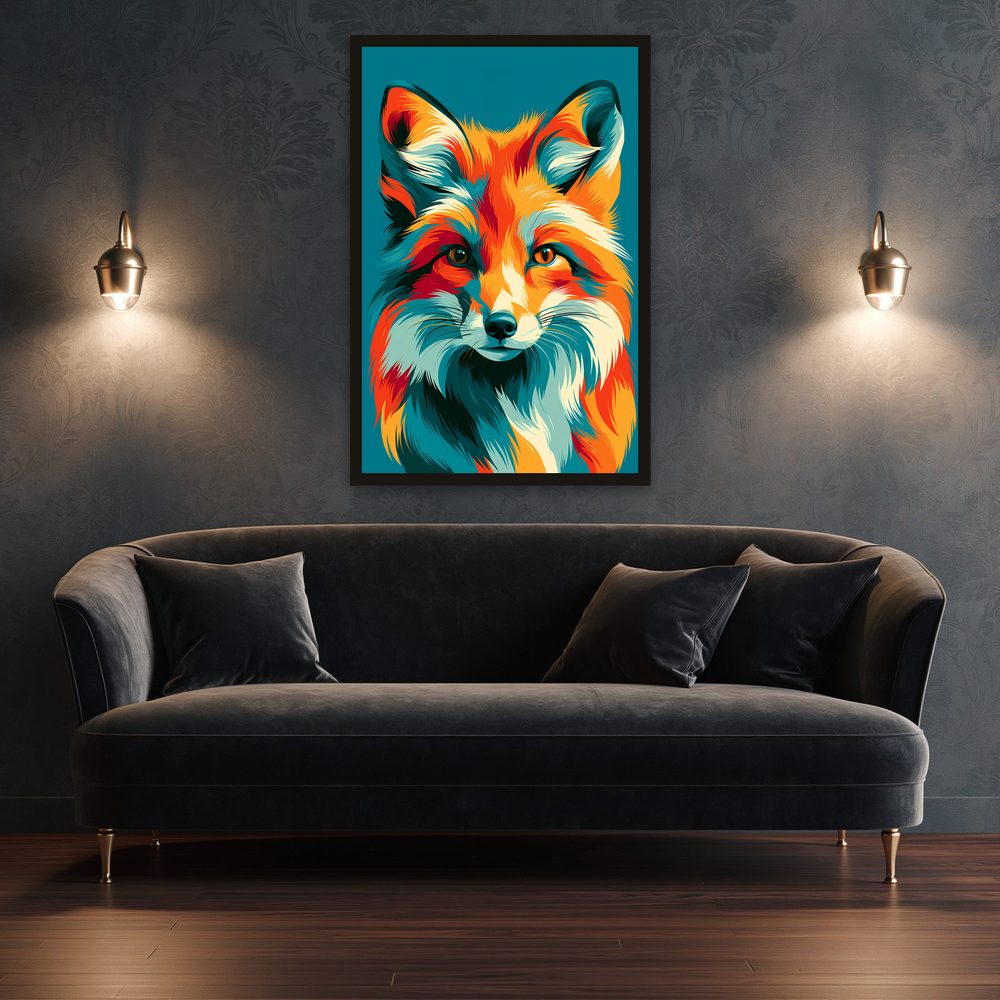 Fox Pop Art pop art wall art by Brunelvi — Ansicht 3