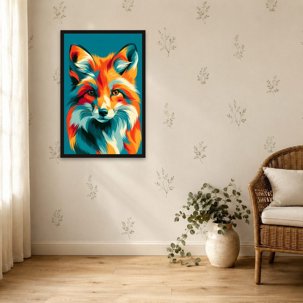 Fox Pop Art pop art wall art by Brunelvi — Ansicht 4