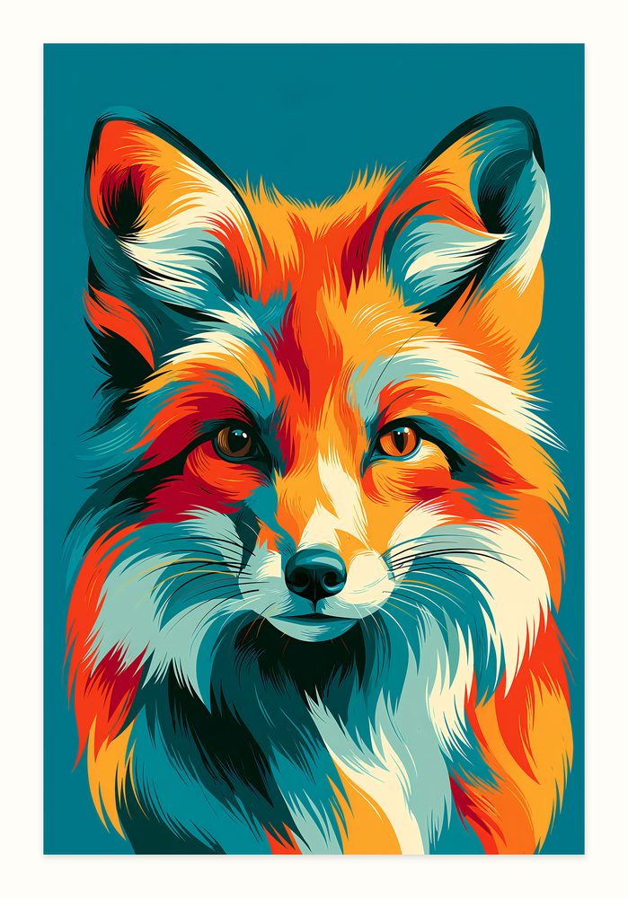 Fox Pop Art pop art wall art by Brunelvi