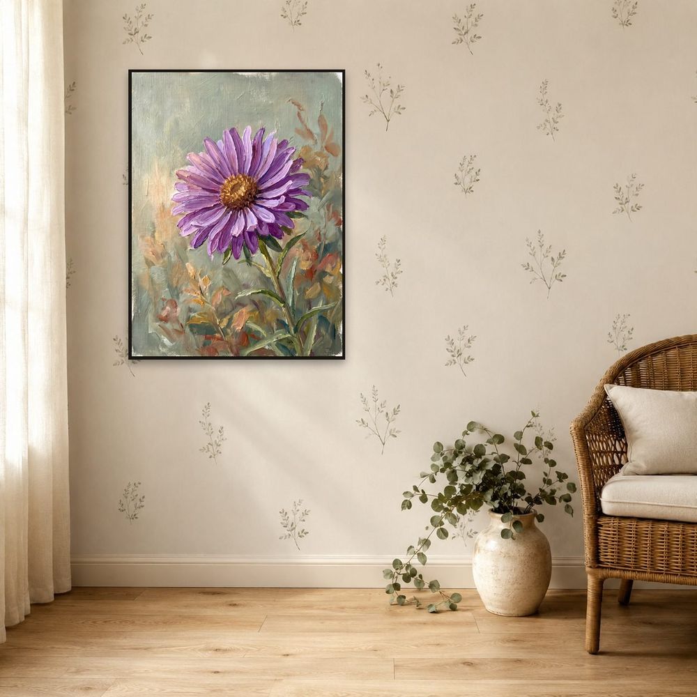 Garden Aster Bloom — florals wall art print by Brunelvi — view 5