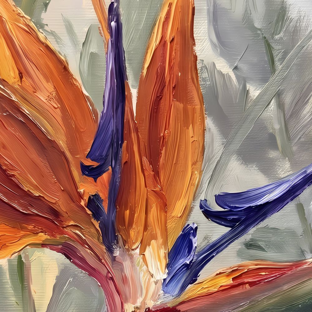 Garden Bird of Paradise — florals wall art print by Brunelvi — view 2
