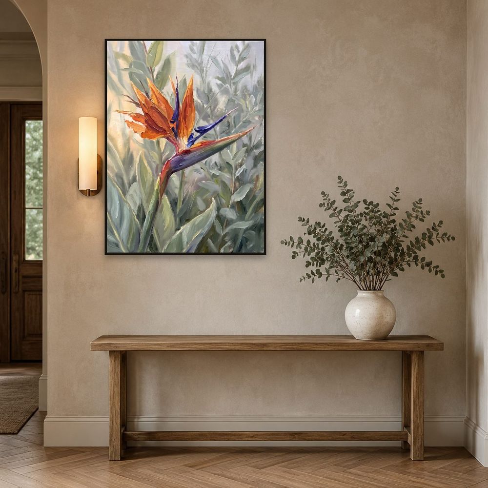 Garden Bird of Paradise — florals wall art print by Brunelvi — view 3