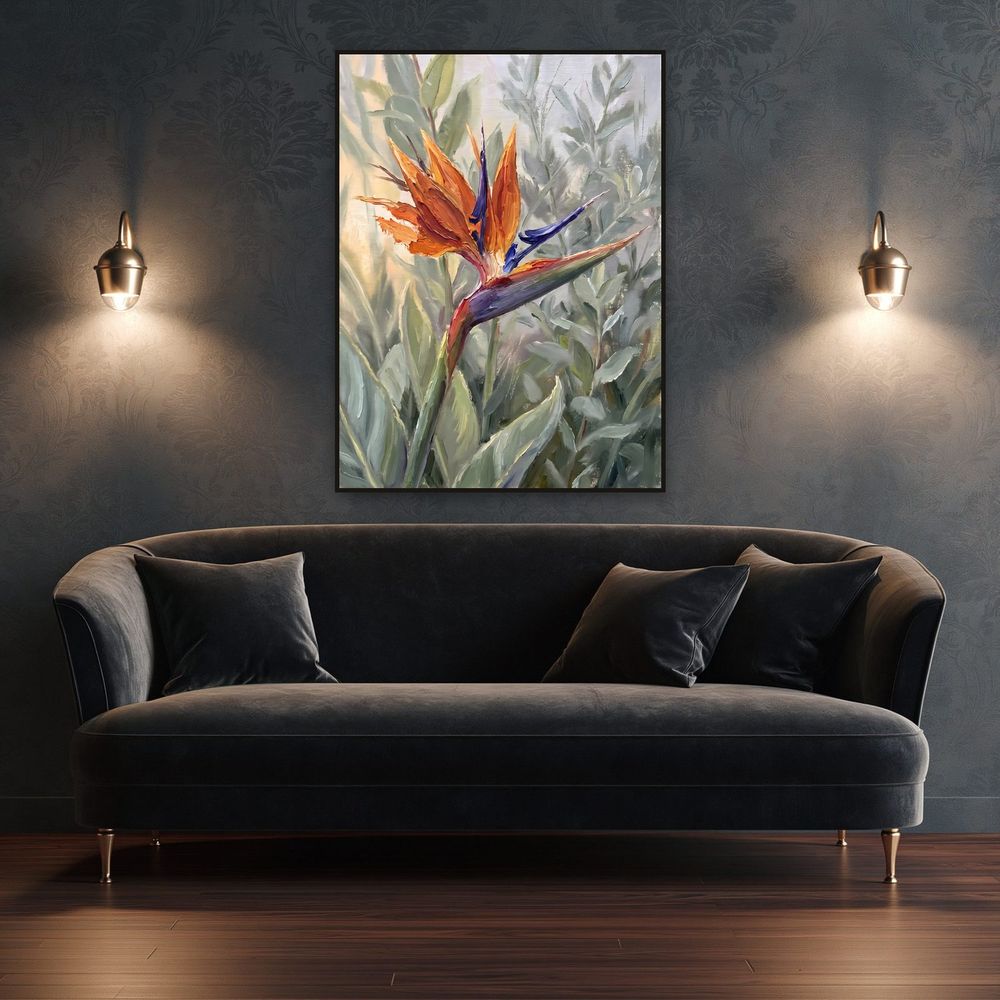 Garden Bird of Paradise — florals wall art print by Brunelvi — view 4