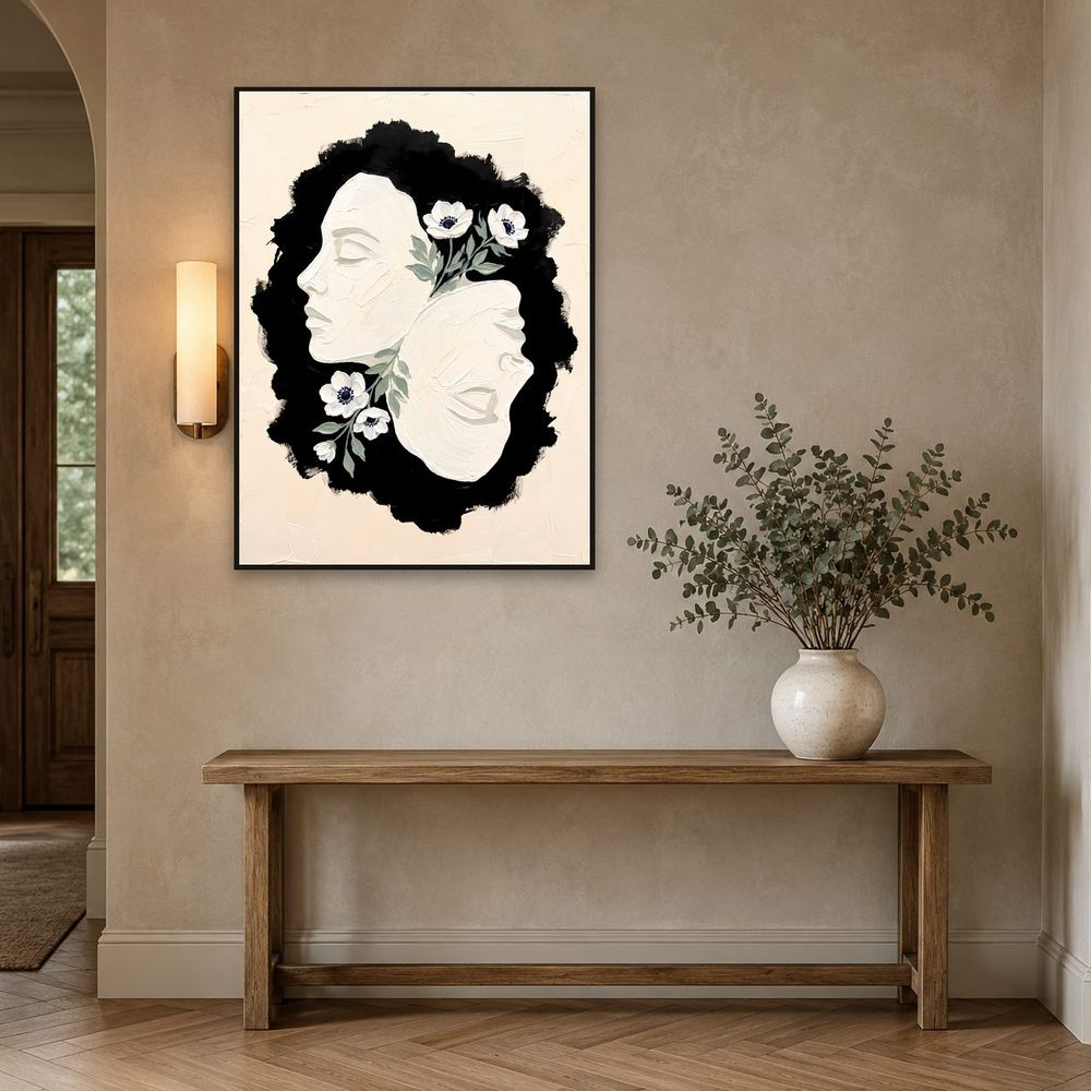 Gemini Twins Zodiac — zodiac wall art print by Brunelvi — view 3