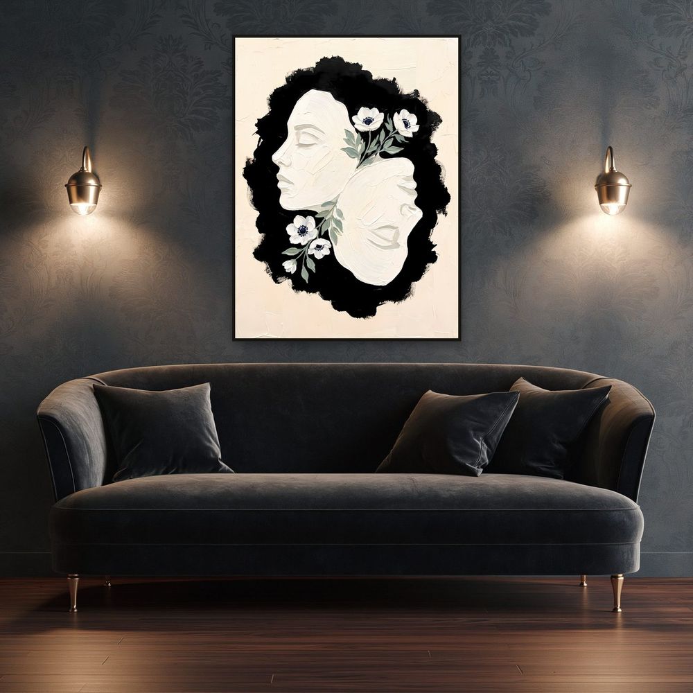 Gemini Twins Zodiac — zodiac wall art print by Brunelvi — view 4