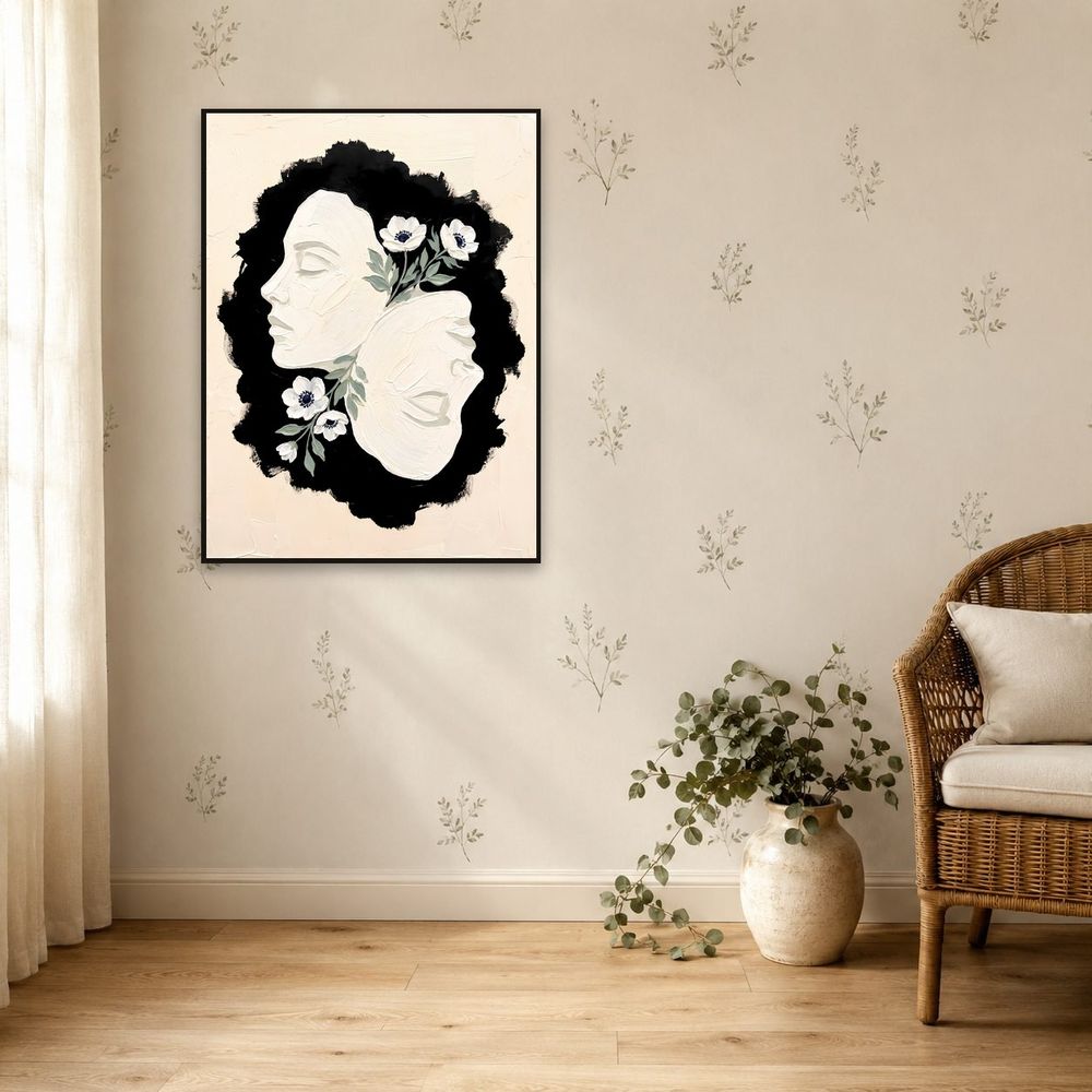 Gemini Twins Zodiac — zodiac wall art print by Brunelvi — view 5