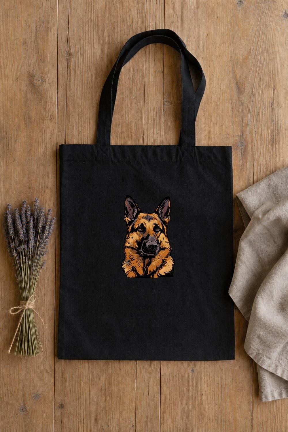 German Shepherd Linocut Clipart — animal clipart clipart by Brunelvi — view 5