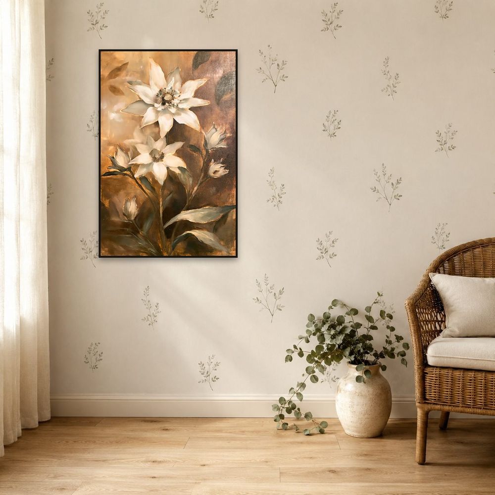 Golden Edelweiss — florals wall art print by Brunelvi — view 5