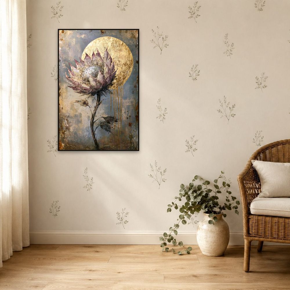 Golden King Protea — florals wall art print by Brunelvi — view 5