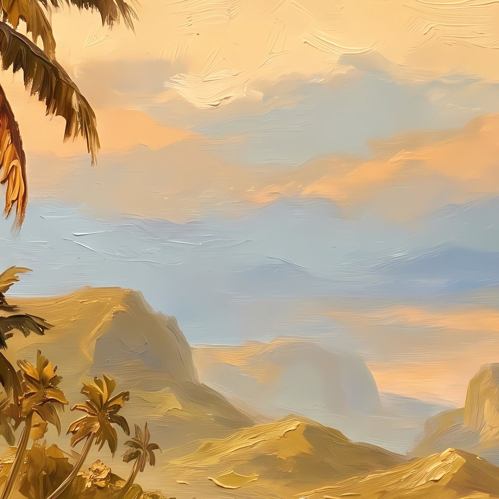 Golden Palm Bay — landscapes wall art print by Brunelvi — view 2