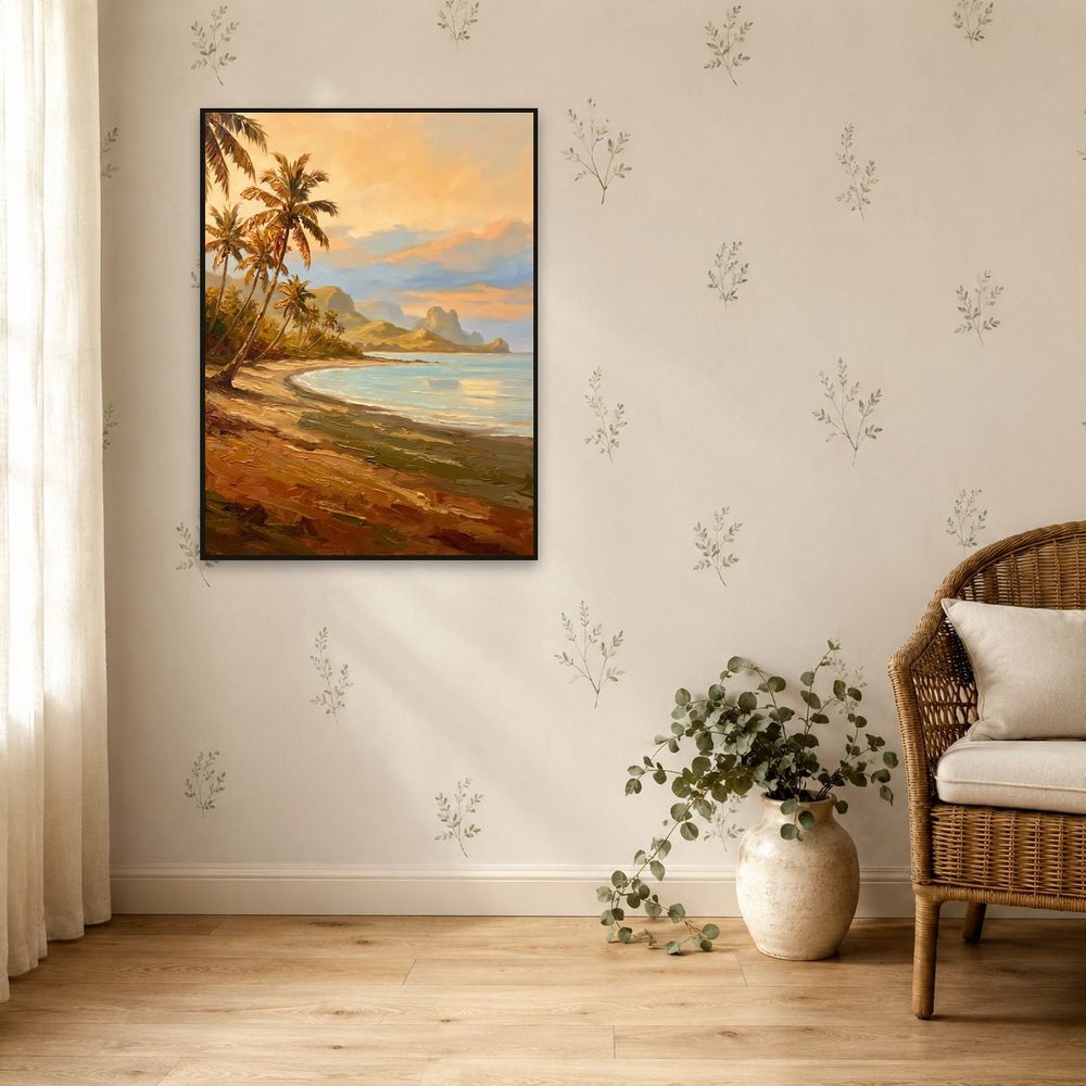 Golden Palm Bay — landscapes wall art print by Brunelvi — view 5