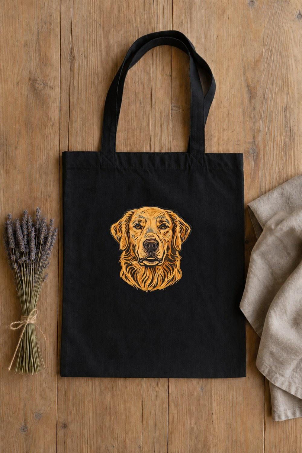 Golden Retriever Linocut Clipart — animal clipart clipart by Brunelvi — view 5