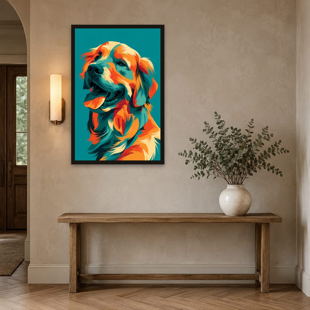 Golden Retriever Pop Art pop art wall art by Brunelvi — Ansicht 2