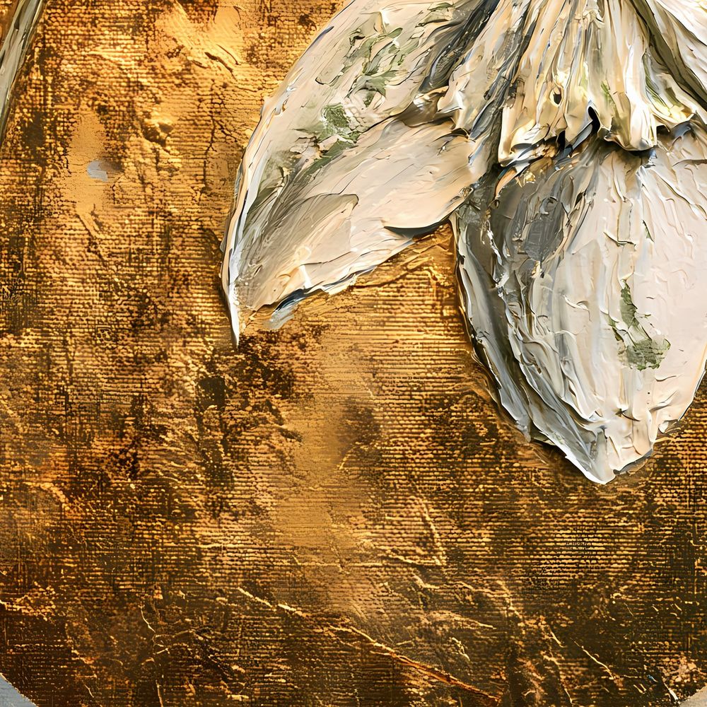 Golden Snowdrop — florals wall art print by Brunelvi — view 2