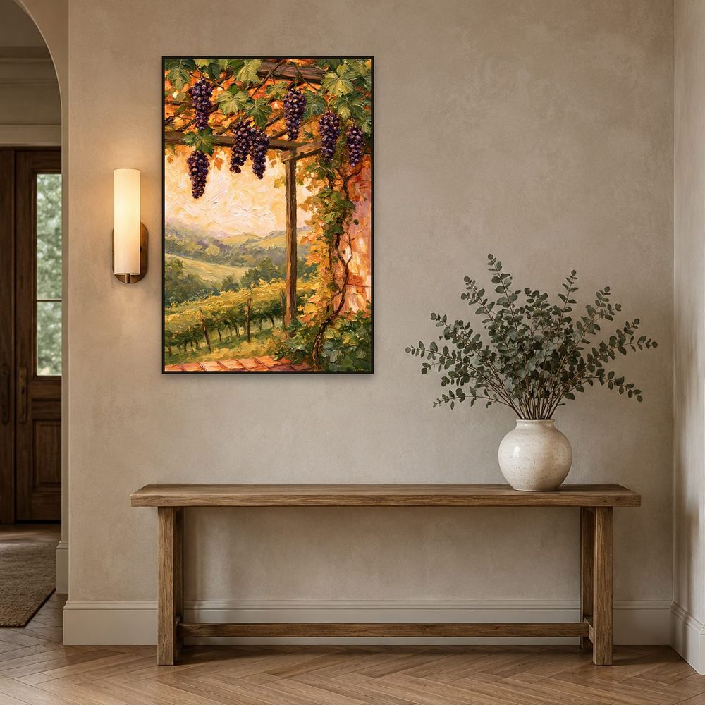 Grape Pergola View — landscapes wall art print by Brunelvi — view 3