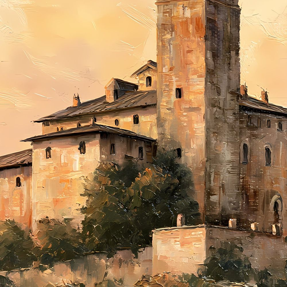 Hilltop Monastery — landscapes wall art print by Brunelvi — view 2