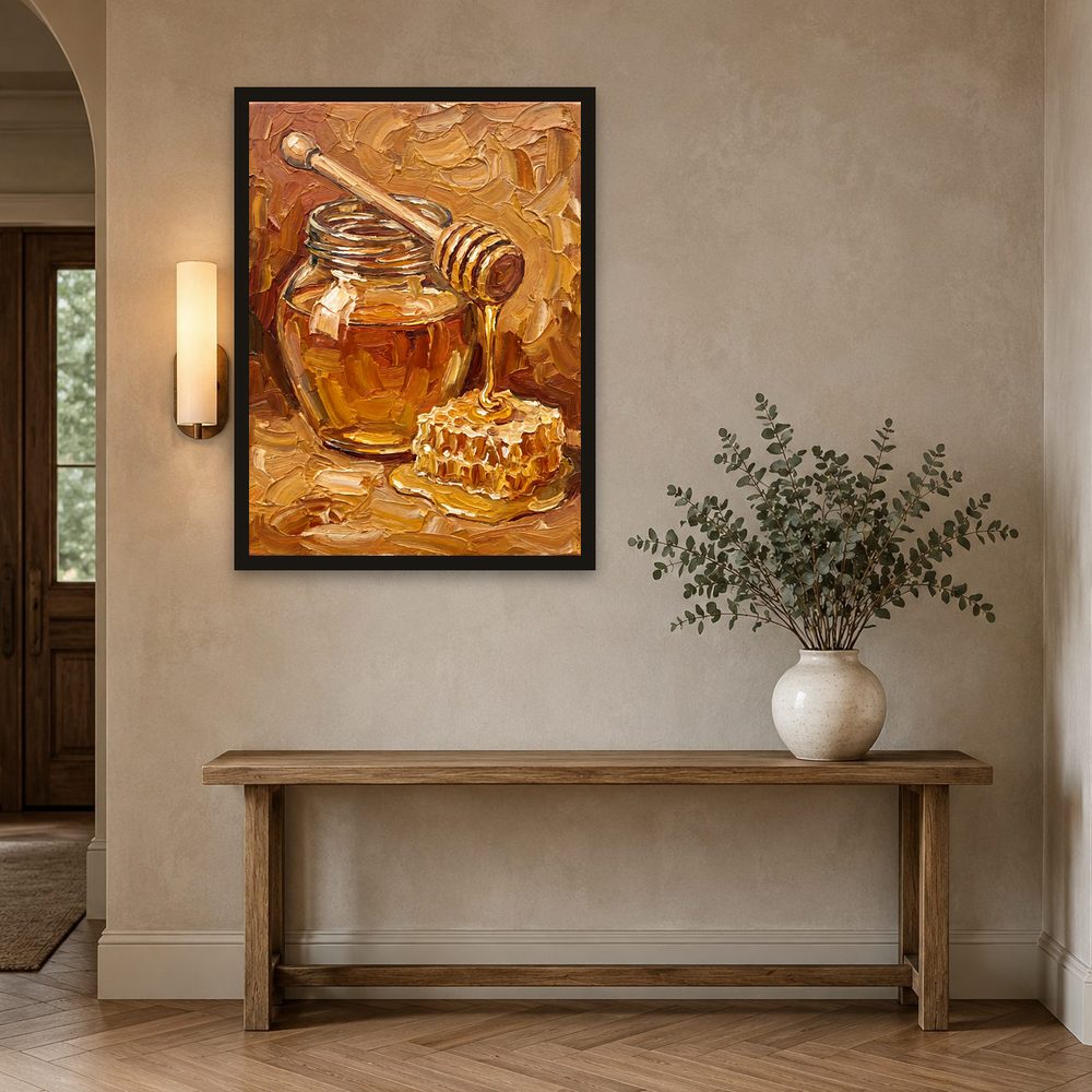 Honey Jar impasto oil painting wall art by Brunelvi — Ansicht 2