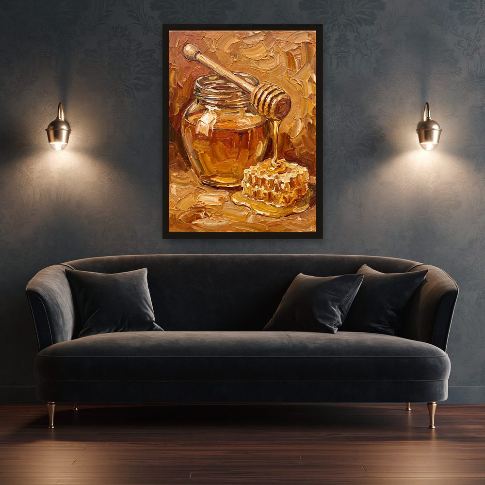 Honey Jar impasto oil painting wall art by Brunelvi — Ansicht 3