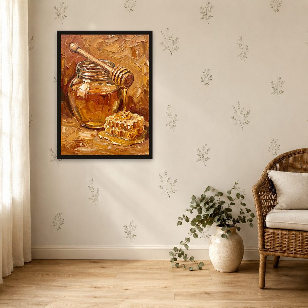 Honey Jar impasto oil painting wall art by Brunelvi — Ansicht 4