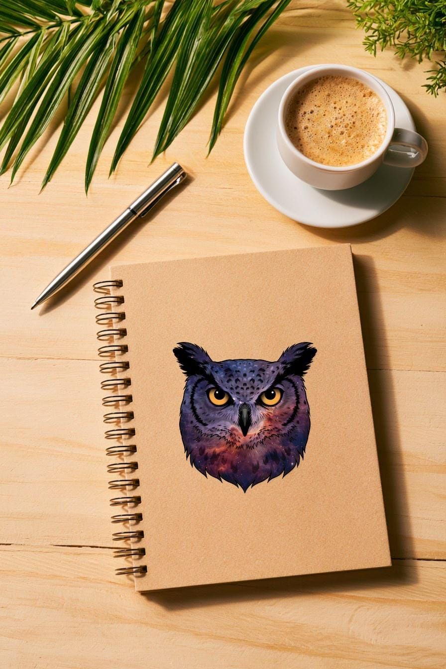 Horned Owl Galaxy PNG — bold clipart clipart by Brunelvi — view 4