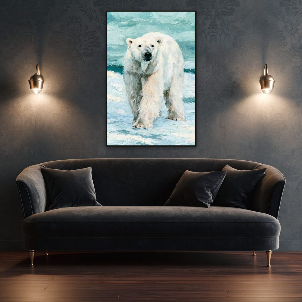 Impasto Polar Bear — animals wall art print by Brunelvi — view 4