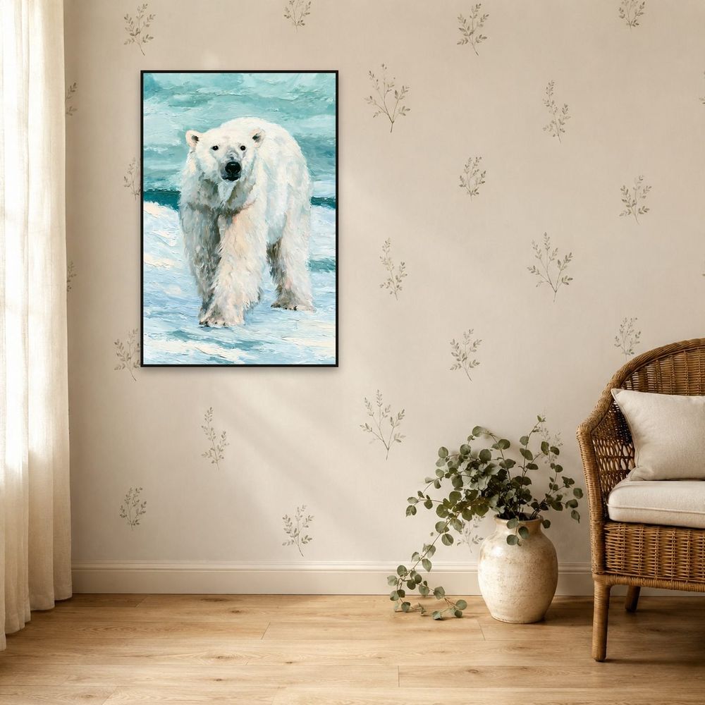 Impasto Polar Bear — animals wall art print by Brunelvi — view 5