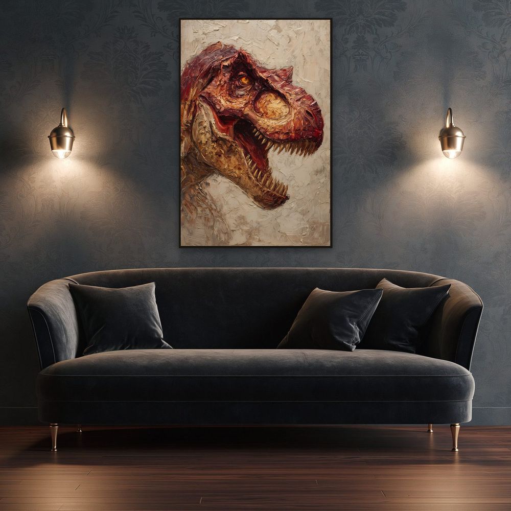Impasto T Rex — animals wall art print by Brunelvi — view 4