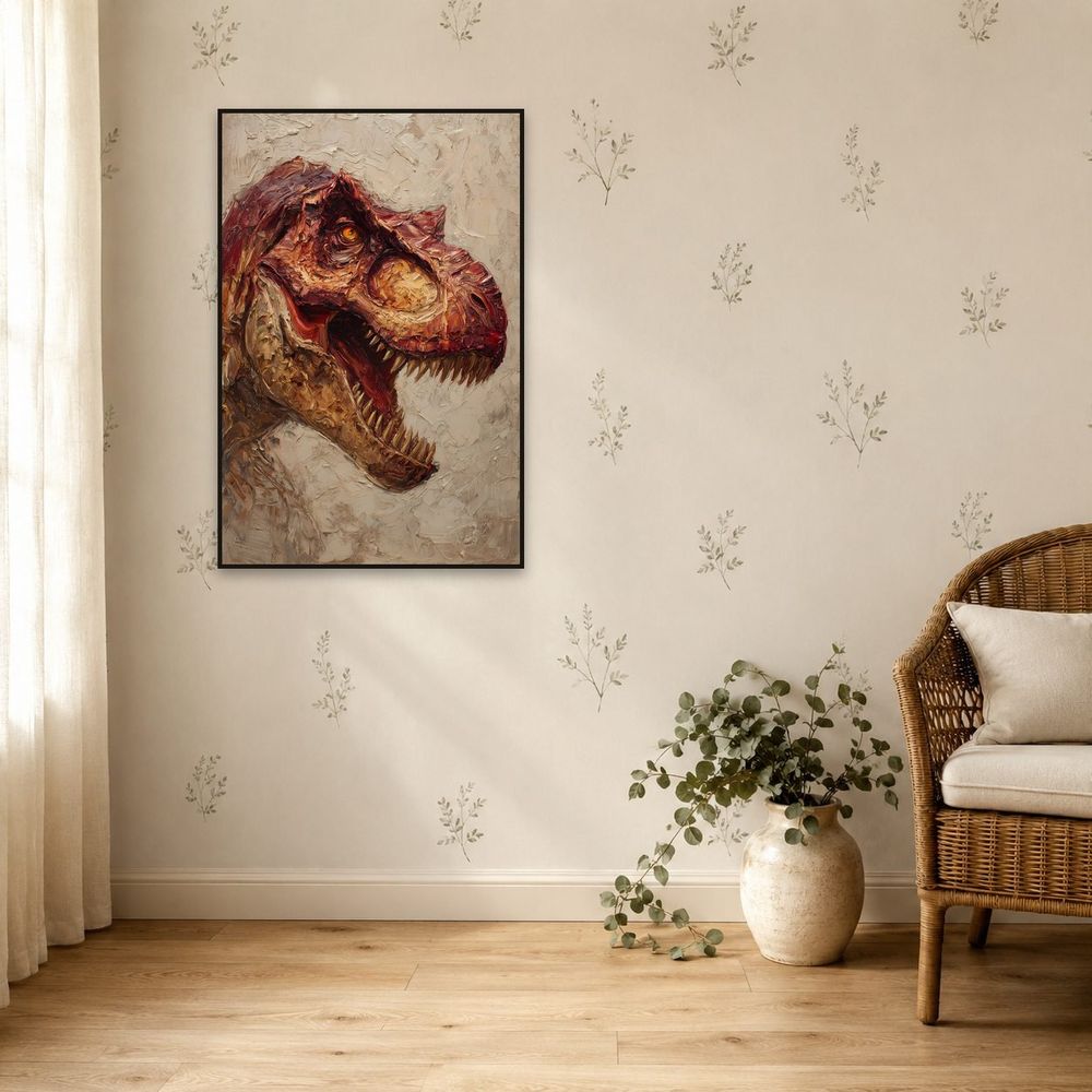 Impasto T Rex — animals wall art print by Brunelvi — view 5